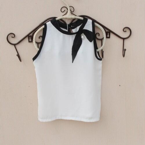Summer t-shirts for girls clothes 2019 children clothing chiffon sleeveless t-shirt kids clothes girls t shirt vest 2-16Y