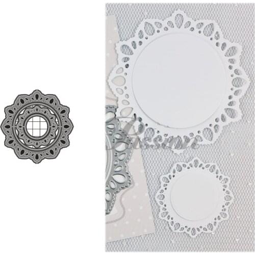 Metal Cutting Dies Round lace for DIY Scrapbooking Photo Card Making Decor Supplies Embossing Die Template