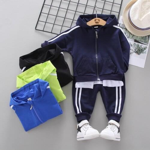 2020 Fashion Spring Autumn Baby Boys Girls Cotton Sport set Jacket+pants 2pcs/sets Boys Tracksuit Baby Clothing Set Baby Set