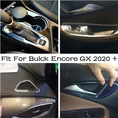Gear Shift Panel / Air Condition Vent / Door Handle Bowl / Glass Lift Cover Trim Fit For Buick Encore GX 2020 2021 Accessories