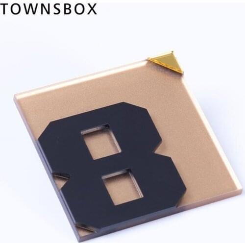 Acrylic Letters Customized for Sign Personalized Serial Number Plate Holder Table Desk Number Cards Desk Number Tags Signage