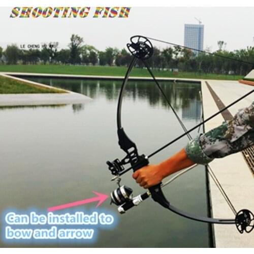 Closed fishing reel Bow arrow shooting fish accessories Stainless steel Spin cast Pesca Slingshot Seat Spear Harpoon Coil Tools