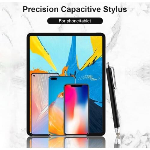 Capacitive Stylus Pen Tablet PC Cellphone Moblie Phone Pencil Accessories for Tablet Mobile Phone with Replaceable Fiber Tip