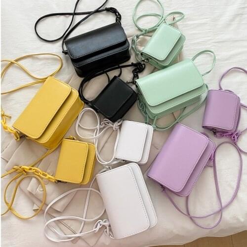 Casual Candy Color Wild Mini Crossbody Bag Street Travel Chain Shoulder Flap Bag New Classic Purse And Handbags Female X224H