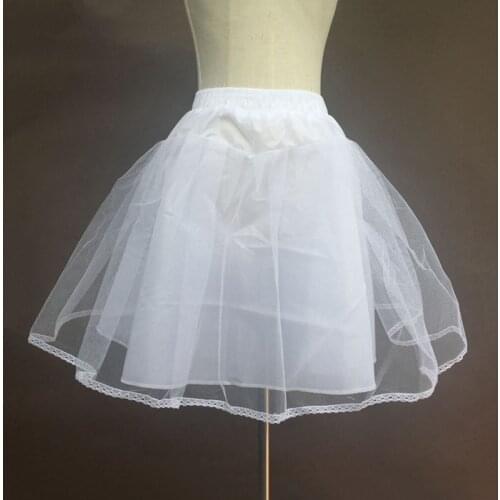 Wedding Accessories Kids Girls Petticoat Vestido Longo Ball Gown Crinoline Skirt Petticoats In Stock