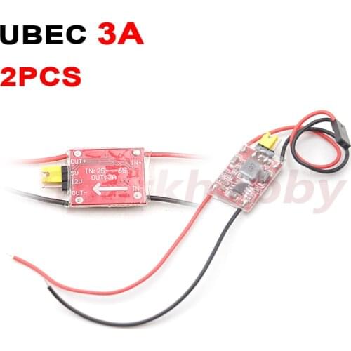 UBEC BEC 3A 5V/12V 2-6S Ultralight Lipo Voltage Step Down Power Supply Module for RC Fixed-Wing Quadcopter FPV Drone Parts