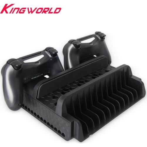 Charger Charging Station Vertical Stand with Cooling Fan Cooler Dual Controller for SONY for Playstation 4 PS4 Slim PRO
