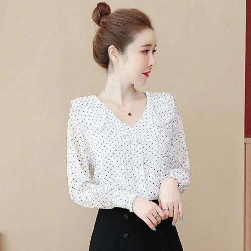 Western chiffon shirt short-sleeved v-neck womens 2021 new fashion temperament ladies casual all-match shirt