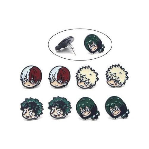 My Hero Academia Role Fashion Anime Cartoon Earring Cute Animal Stud Earrings Women Girls Jewelry Party Birthday New Gifts