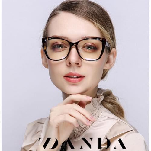 Cat Eye Anti Blue Light Glasses Women Lady Optical Frame Flexible Gilr Eyeglasses Transparent AntI Reflective Gaming Glasses UV4