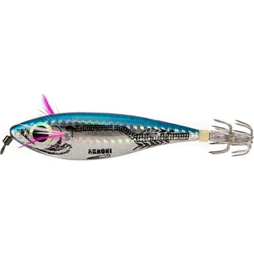 2021 Top Needle Sharp Fish Lures Round-bellied Shrimp Squid Bait Sea Fishing Tackle Accessories