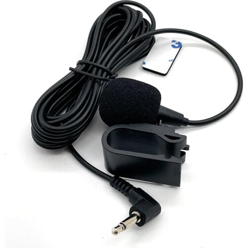 3.5mm Wired Mono Omni-directional GPS Navigator Collar Clip Microphone Condenser Microphone 300cm