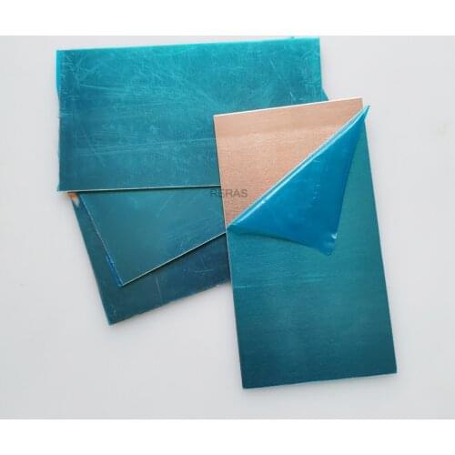 4pc C1100 Copper Sheet Plate DIY Handmade material Pure Copper Tablets DIY Material for Industry Mould or Metal Art 1x55x100mm