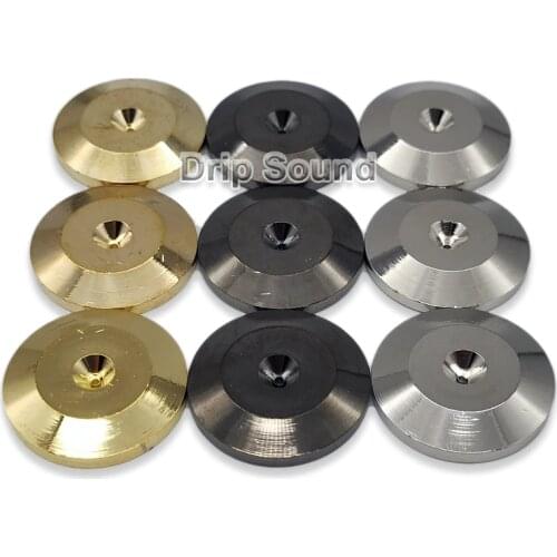 4PCS 25mm Copper Isolation Pad Speaker Spike Floor Stand Speaker Box Cone Base Pad