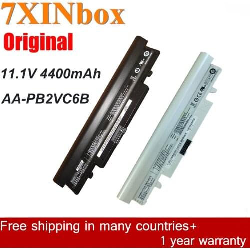 7XINbox 11.1V 4400mAh Original AA-PB2VC6B AA-PB2VC6W Laptop Battery For SAMSUNG N148 N150 Series AA-PB2VC6W/B AA-PL2VC6W N250
