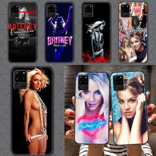 Britney Spears Phone case For Samsung Galaxy Note 4 8 9 10 20 S8 S9 S10 S10E S20 Plus UITRA Ultra black trend Etui fashion