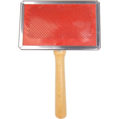 Pet Grooming Comb Shedding Hair Remove Brush Wood Handle Dog Cat Cleaning Supply