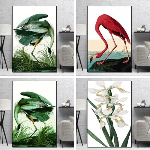 Nursery Art Teaching Painting Brush Set DIY Painting by Number Frameless Poster Home Decoration Cartoon Animal Picture Mural