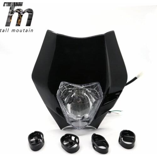 POWERZONE Motorcycle Headlight Headlamp For 2017 18 Headligt EXC XCF SX F SMR Enduro Dirt Bike Motocross Supermoto H4 Bulb