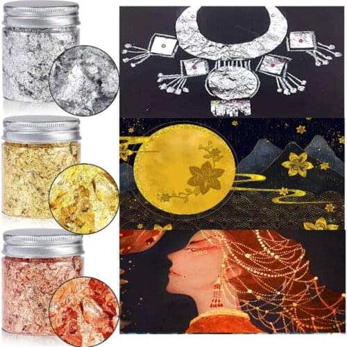 Imitation Gold Foil Metal Leaf Suitable For Nail Painting DIY Craft Photo Frame Noble Exquisite Family Wall Picture Decoration