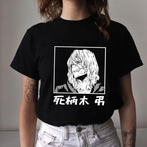 Harajuku My Hero Academia T Shirt Women Shigaraki Tomura Tshirt Funny T-shirt Cute Anime Top Tee Female