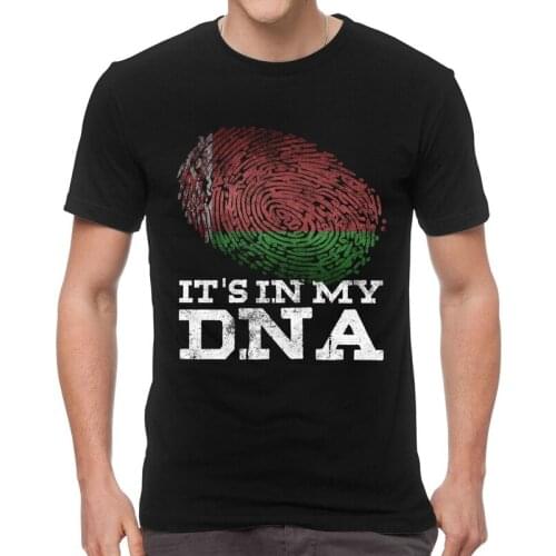 Its In My DNA Belarusian Tshirts Men Unique Tees Top Cotton T Shirt Short Sleeve Heritage Belarus Flag T-shirts Gift Clothes