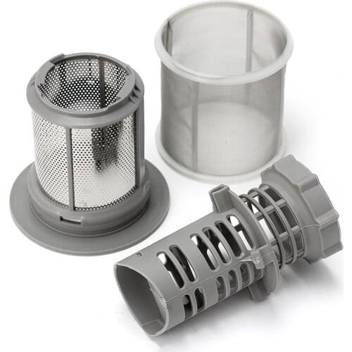 Hot 2 Part Dishwasher Mesh Filter Set Grey PP For Bosch Dishwasher 427903 170740 Series Replacement for Dishwasher