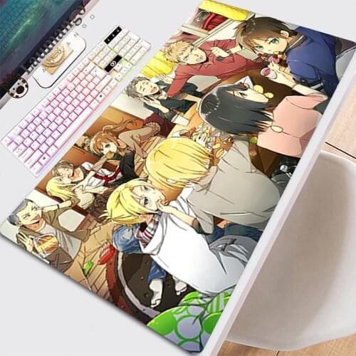 Mouse Gamer Pc Pad Gaming Computer Mat Table Keyboard Cabinet Mause Carpet Xxl With Anime Large Mouse Pads Cool Attack On Titan
