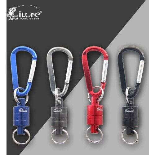 ILure Strong Train Release Magnetic Net Gear Release Lanyard cable Pull 4KG For Fly fishing tackle accessory tool Pesca