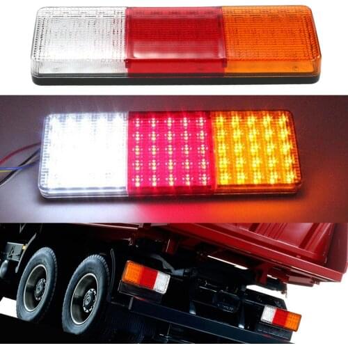 24V 75 LED Tail Lights Trailer Caravan Truck Boat Stop Indicator Tail Brake Stop Turn Light Sequential Flowing Signal Light Lamp