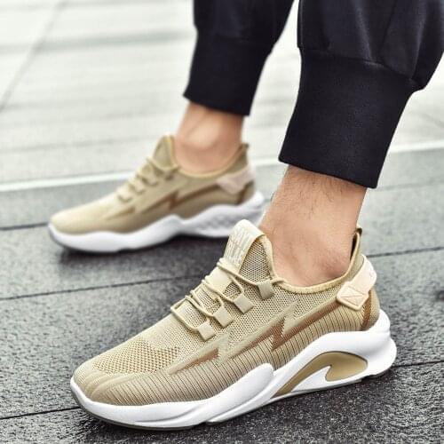 Outdoor Spring Mesh Sneakers Cross Woven Mens Casual Shoes Low Top Leisure Sports Running Fashion Mens Shoes Zapatillas Hombre