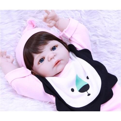 Reborn babies girl dolls for sale 22"55cm full body silicone reborn baby dolls real true looking sleeping dolls bebe alive bonec