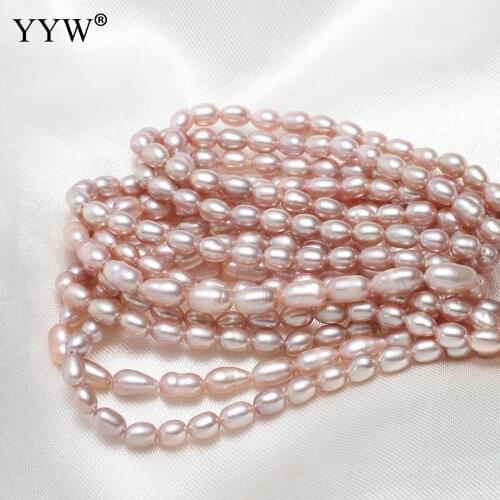Cultured Rice Freshwater Pearl Beads natural purple 3-4mm 10*7cm Approx 0.8mm Sold Per Approx 15.7 Inch Strand Jewelry Making
