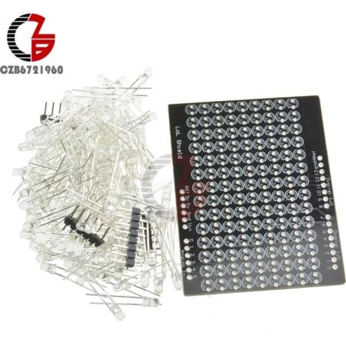 LOL Shield Charlieplexed LED Matrix Blue LED Light Scroll Test Image DIY for Arduino Christmas Holiday