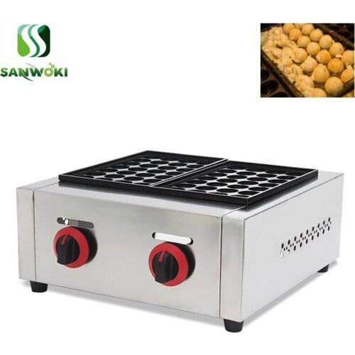 LPG gas 56 Holes Octopus Ball Maker machine Takoyaki Grill Pan Plate Cooking Octopus Ball machine waffle ball Baking machine