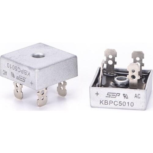 50A 1000V Metal Case Single Phases Diode Bridge Rectifier KBPC5010