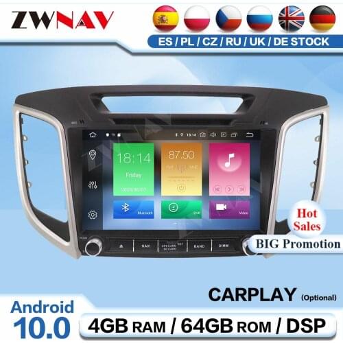 Carplay 2 Din Android Multimedia For Hyundai Ix25 2014 2015 2016 2017 2018 Radio Receiver Auto Audio Stereo Player GPS Head Unit