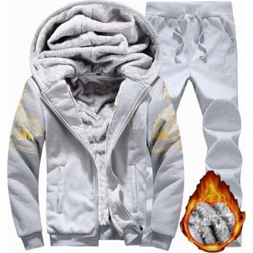 Hoodies Men Hooded Casual Wool Winter Thickened Warm Coat Male Velvet Male Sweatshirts Coat Zipper Cardigan Hoody Man Clothing