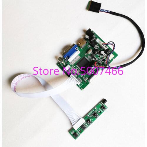Fit LTN101NT07-800/801/802/901/T01/W01 LTN101NT08-T01/W01 40-Pin LCD 2AV VGA LVDS LED 1024*600 display controller board kit