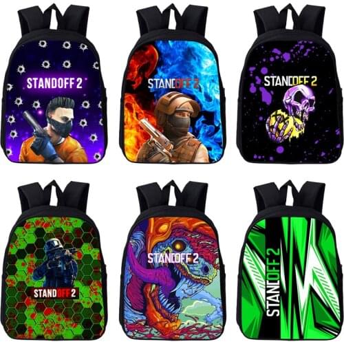 Hot Standoff 2 3D Backpack Men Women Anime UN Team Travelbag Kids 12/16inch School Bookbag Boys Girls Trend High Quality Mochila