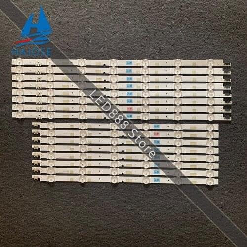 16 PCS LED backlight strip for Samsung UE50JU6800 UE50JU6850 UE50JU6800K UA50JS7200 UE50JU6870 UN50JS7200 UA50JS7200 UE50JS7200