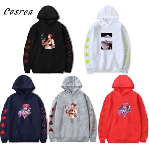 Anime Hunter X Hunter Hoodies Sweatshirt 3D Printed Hisoka Cosplay Hooded Pullover Harajuku Jacket Tops For Woemn and Mens