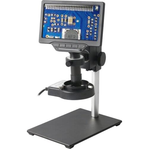 1080P 16MP HD 7 inch LCD Display TF USB HDMI WIFI Video Digital Microscope Camera with 100X 130X 180X 300X Zoom C mount Lens