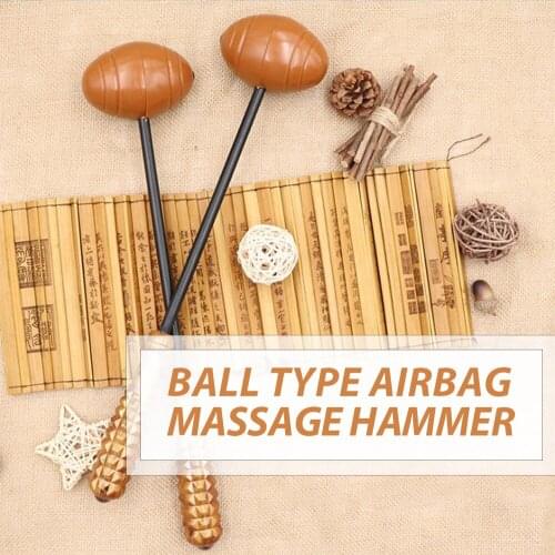 New Back Knock Airbag Massage Hammer Stress fatigue Relief Handle Wood Scratcher Relaxing Massager Stick Body Health Care Tool