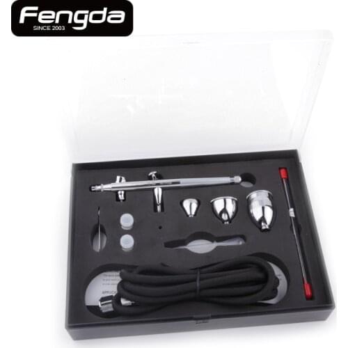 Fengda airbrush spray gun gravity BD-186K body paint cake decorate DIY model paint free shipping airhose nozzle needle