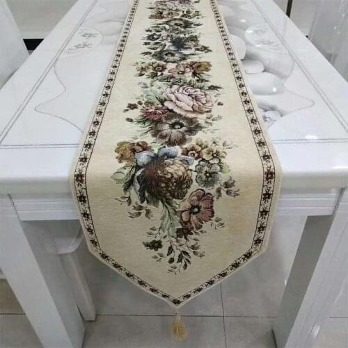 BEFU fashion simple Chenille Fabric high quality table Runners Top Decoration high-end tablecloth Home For Outdoor Wedding Party