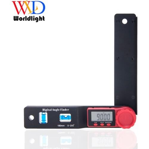 Digital level Angle ruler woodwork Inclinometer Goniometer electronic level 200 degree digital angle Level gauge carpentry tools
