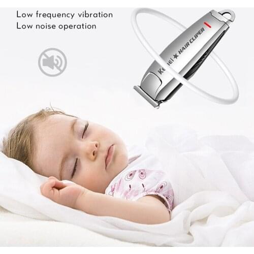 KEMEI Electric Hair Clipper with Carbon Steel Cutter Rechargeable Low Noise Hair Trimmer Head Reduce Noise Hair Cutting Machine