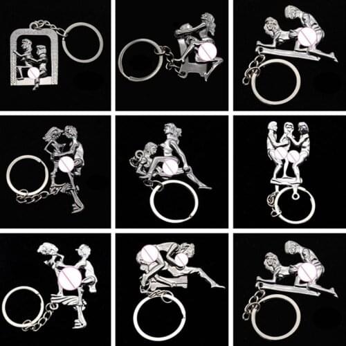 Adult Sex Appeal Creative Gift Key Chains Eight - Style Key Ring