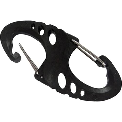 5 Pcs Durable Keychain Hook Metal Buckle Outdoor Carabiner Ring Car Keychain Tool Supplies Double Climbing Tools Outdoor